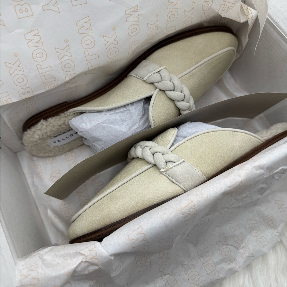 YELLOW BOX Bliss Lined Mules size 7.5M - Picture 9 of 9